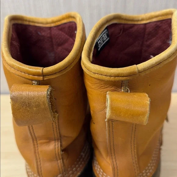 L.L. Bean Vintage Lounger GORE-TEX brown and tan Maine hunting rubber Boots
